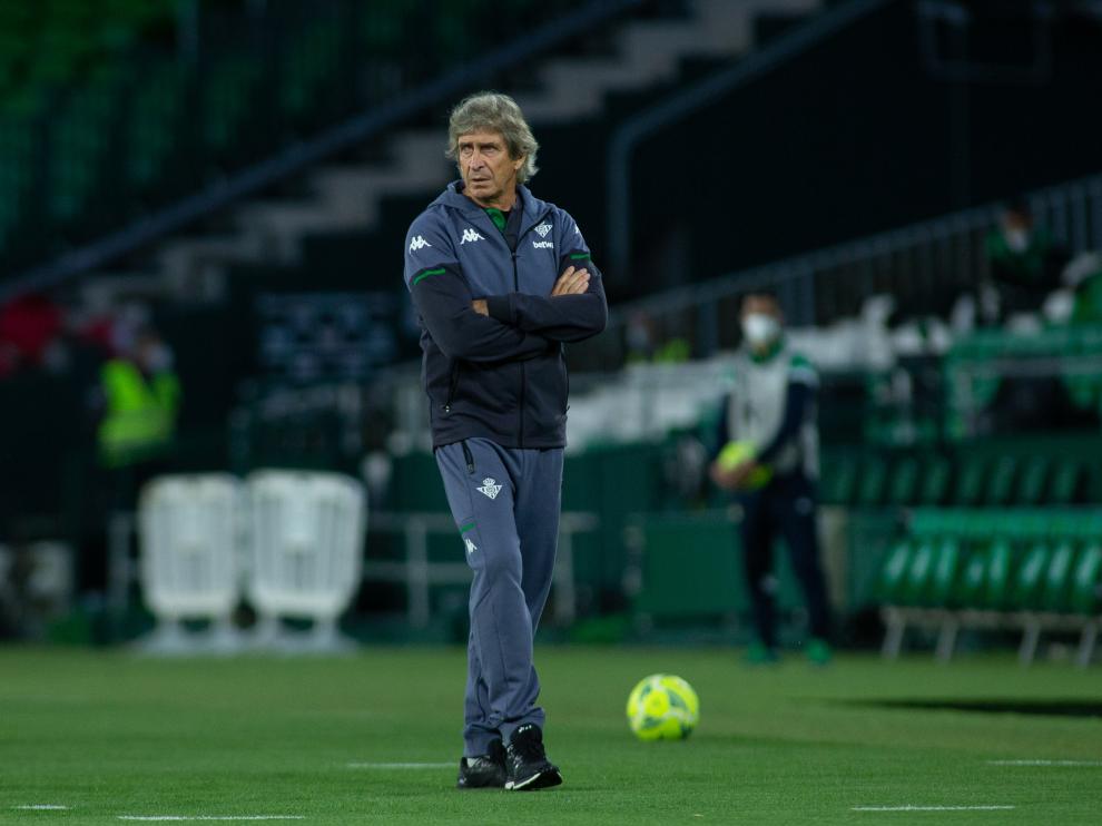 Manuel Pellegrini, durante un partido de esta temporada con el Betis.