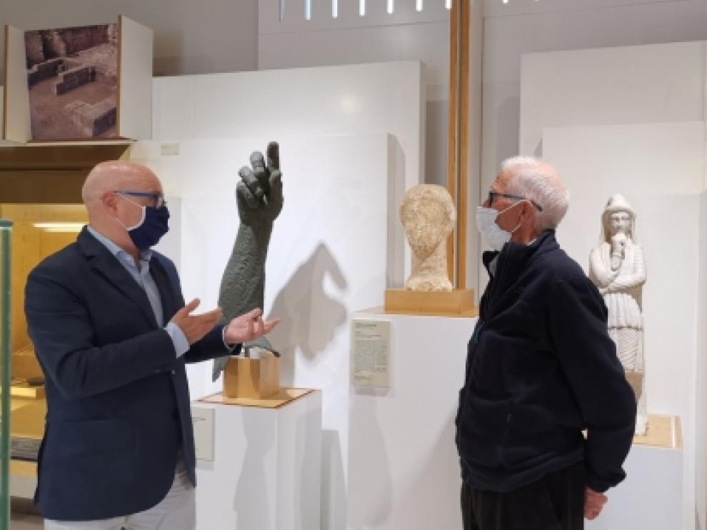 La pieza ha sido depositada en el museo por Luis Rabal, en cuyo terreno fue descubierta