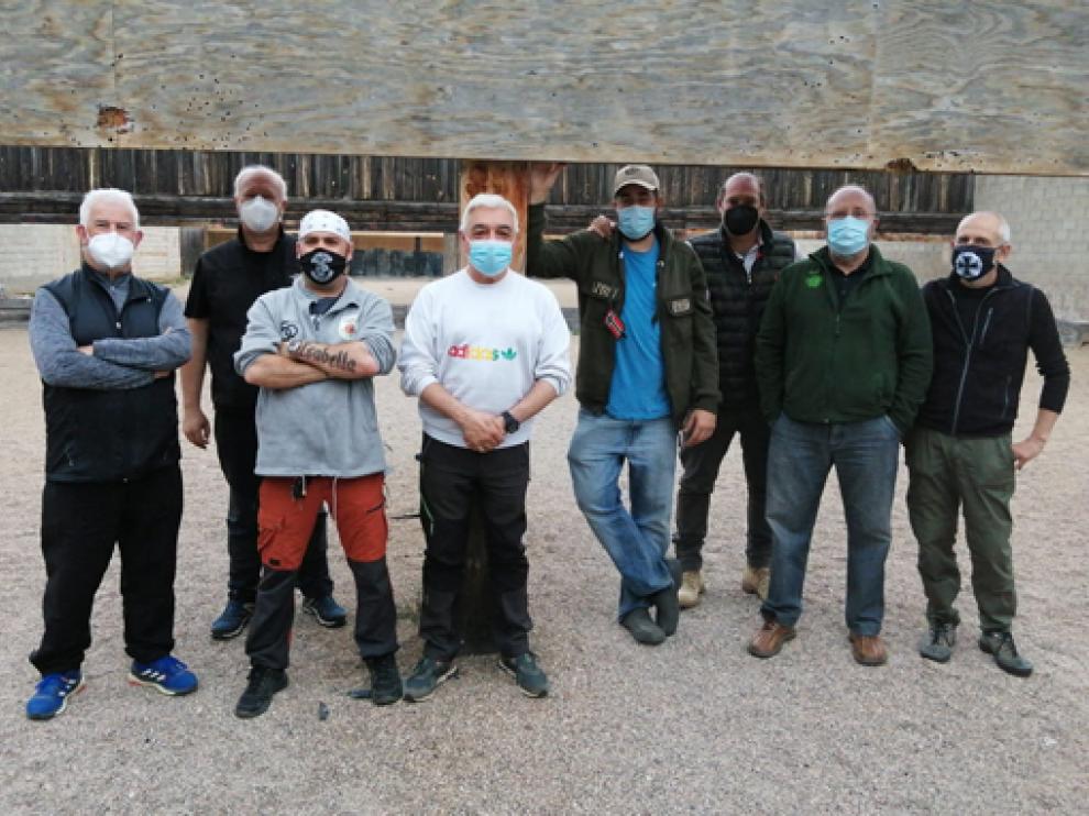 Foto de los primeros clasificados en el Campeonato Moas de carabina.