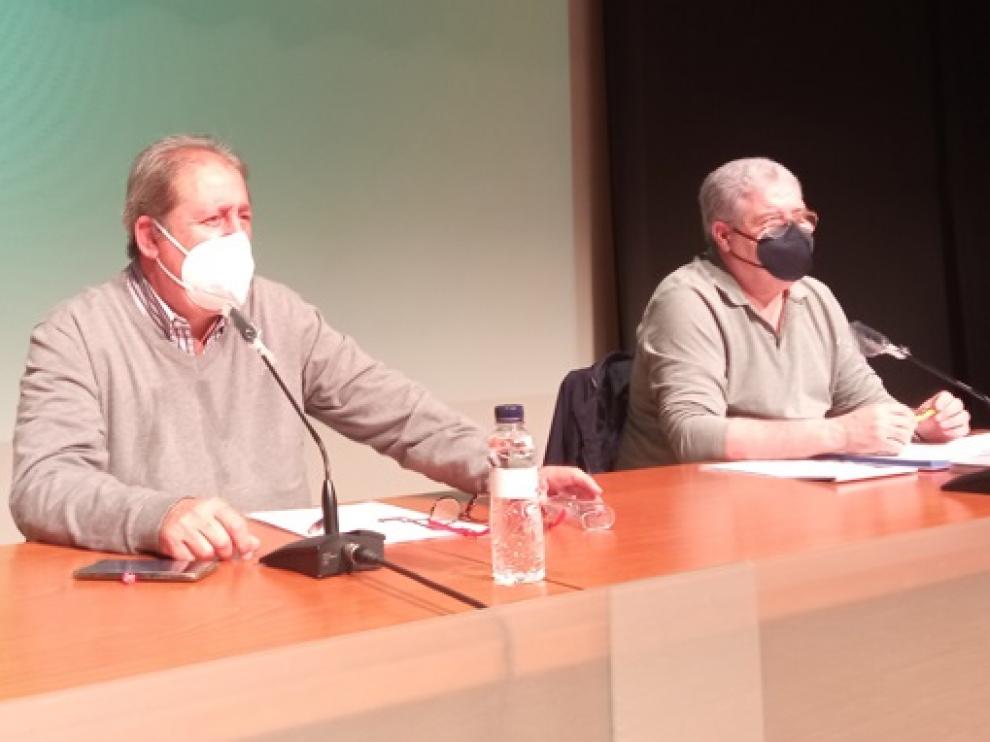 Eduardo Puente y Juanjo Cuenca, presidente y secretario respectivamente de la junta gestora