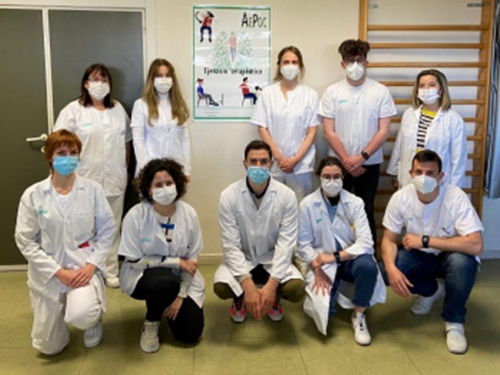 En la imagen, el grupo AEPOC del centro de salud Las Fuentes Norte.