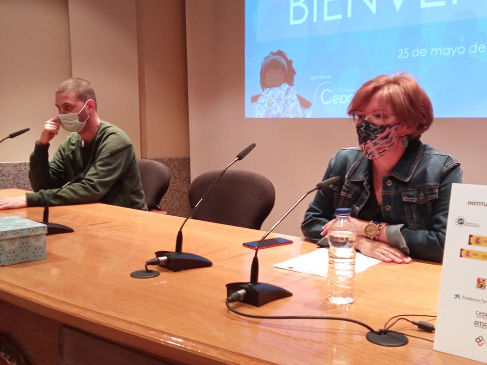 Yeray Ruiz y Rocío Gregorio en la inauguración oficial del Centro "Uga Maluga"