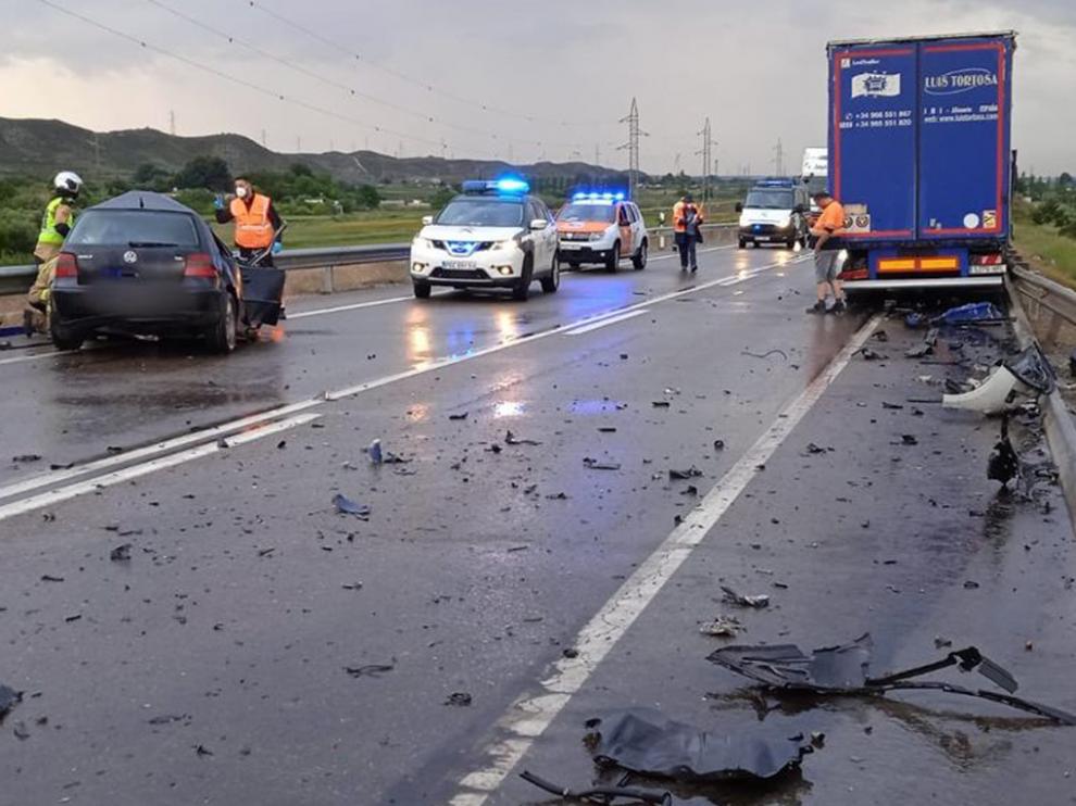 Accidente mortal en El Burgo de Ebro