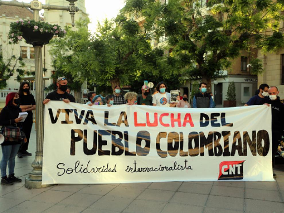 Concentración en solidaridad con Colombia