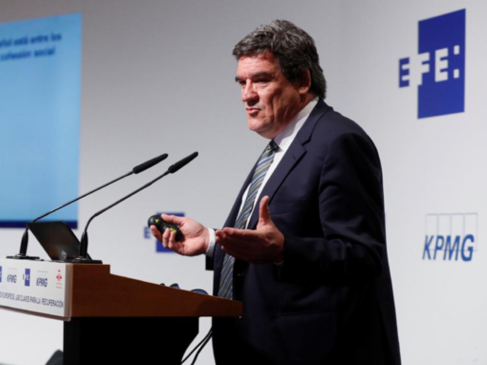 El ministro Escrivá participó este miércoles en el Foro "El reto de la transformación social sostenible"