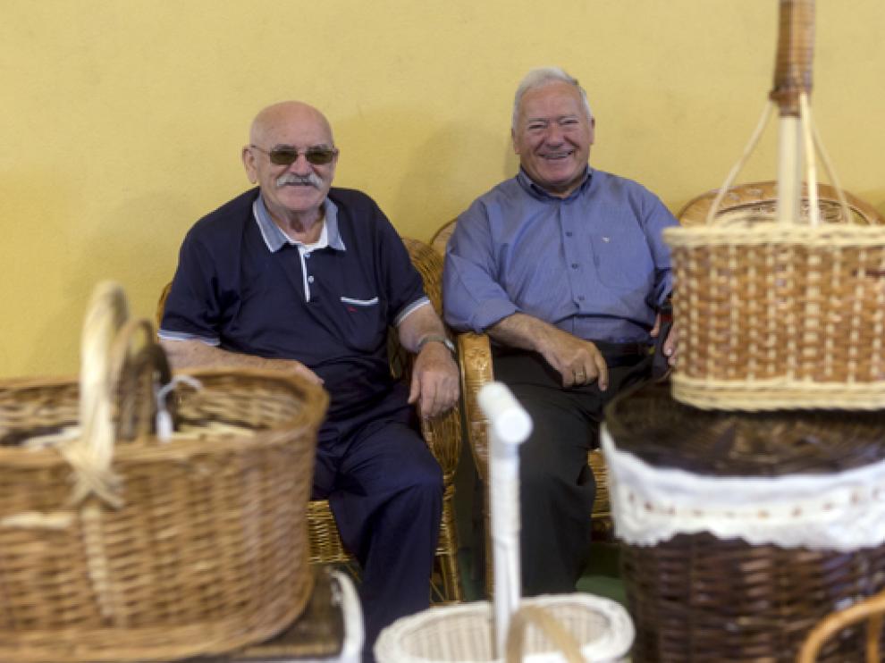 Ramón Agraz y Joaquín Fumanal participando en una edición anterior de la Fira de Sant Medardo