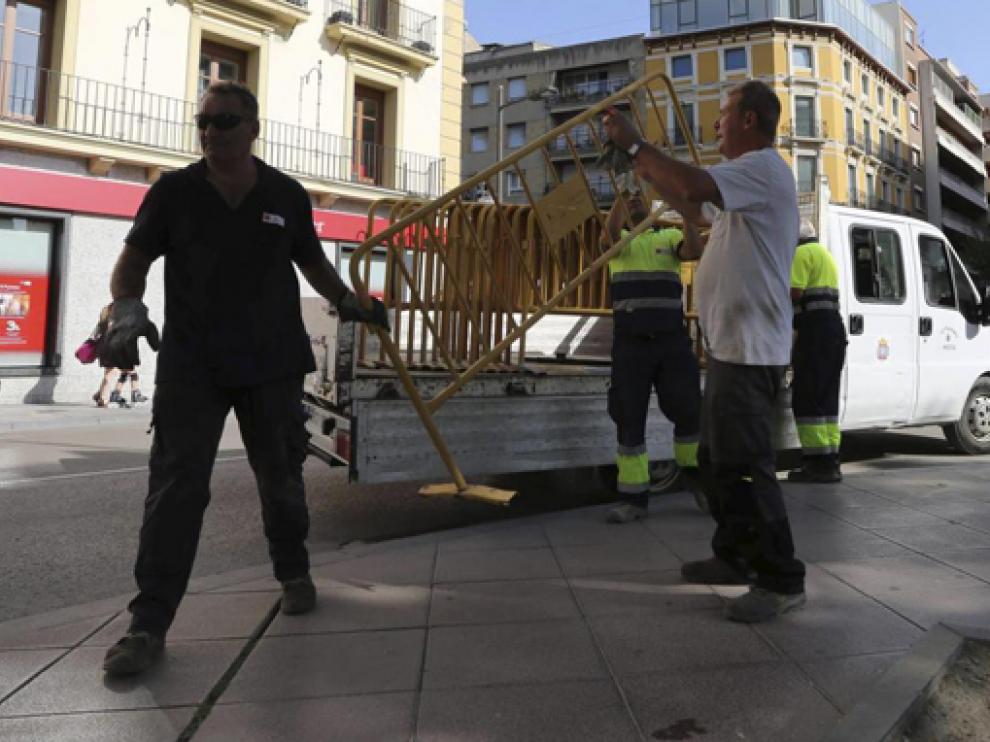 Montaje para una edición anterior de las fiestas de San Lorenzo