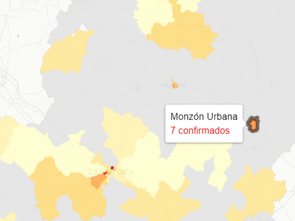 Las zonas sanitarias de la ciudad de Huesca reflejan este sábado 11 nuevos contagios de covid-19