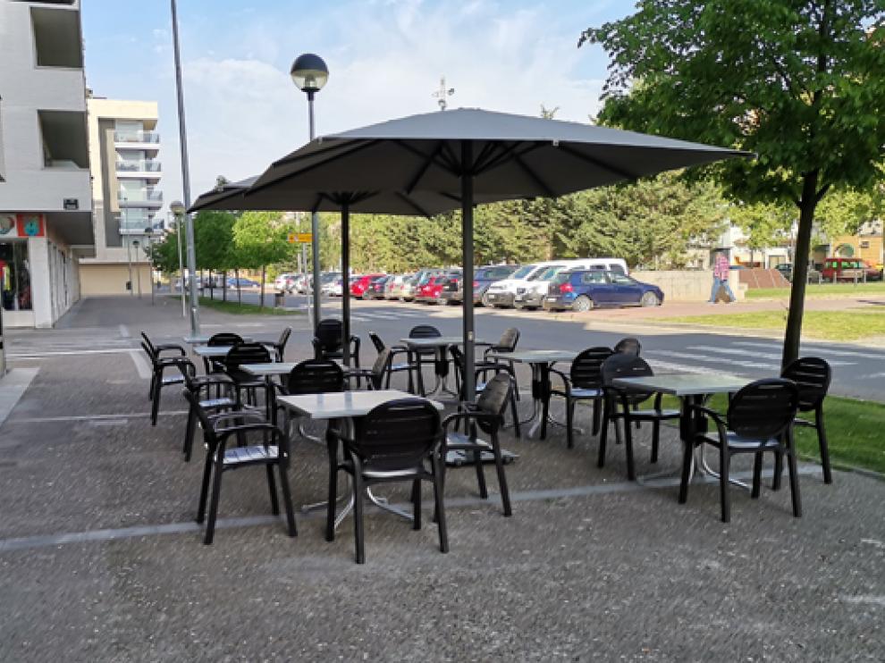 Imagen de una terraza de Fraga