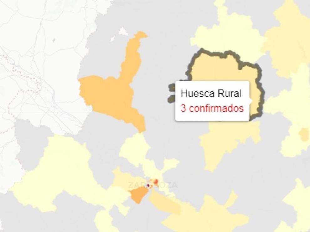 La provincia de Huesca ha sumado 22 positivos de covid y 37 altas