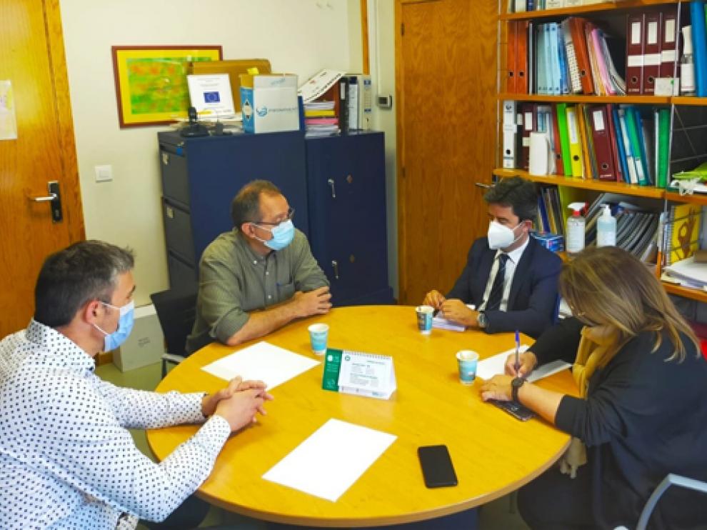 Visita de Luis Felipe a Aspace Huesca