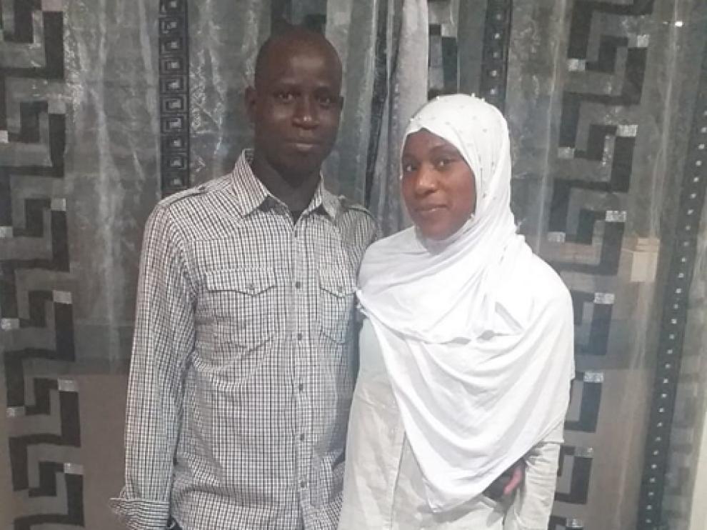 Tidiane Dembele y Mbalou Dansira, en Zaidín.