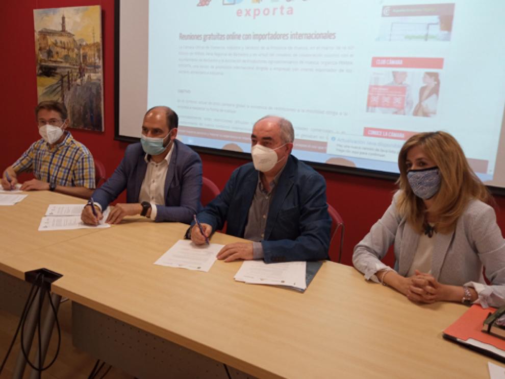 Boren, Torres, Rodríguez y Pallás, en su comparecencia en rueda de prensa.