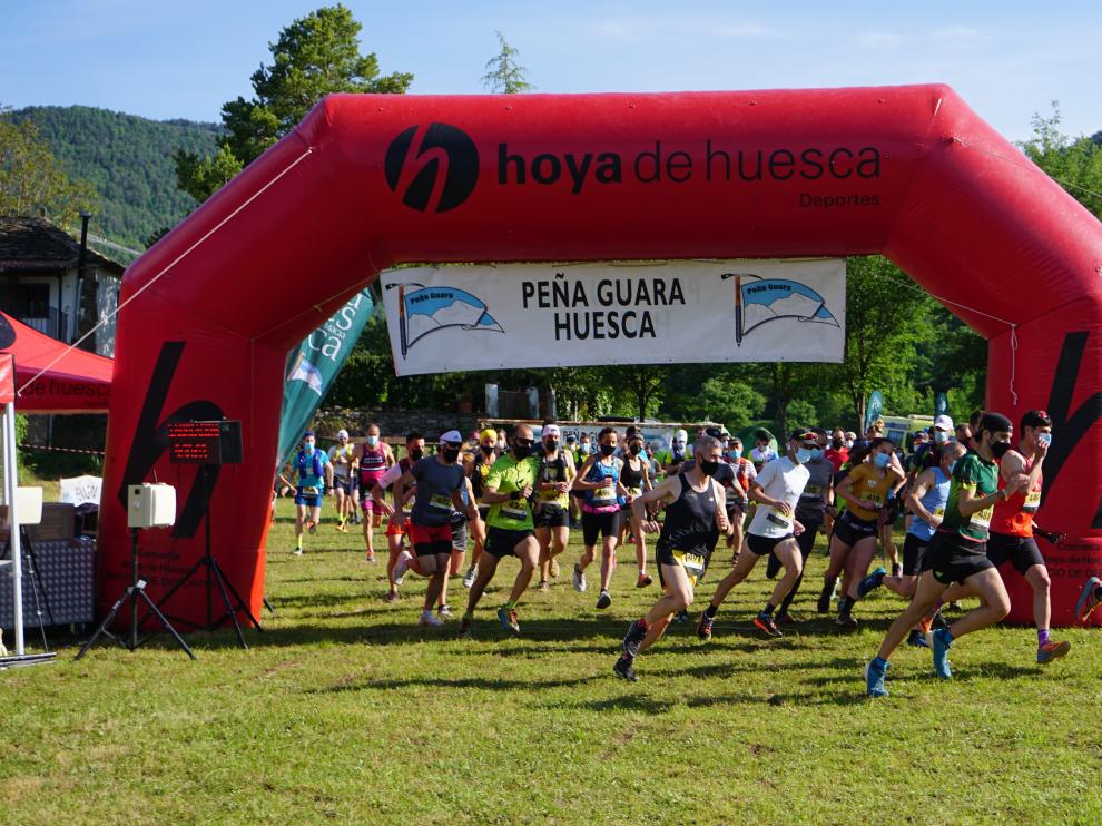 Momento de la salida en la prueba Norte de Guara