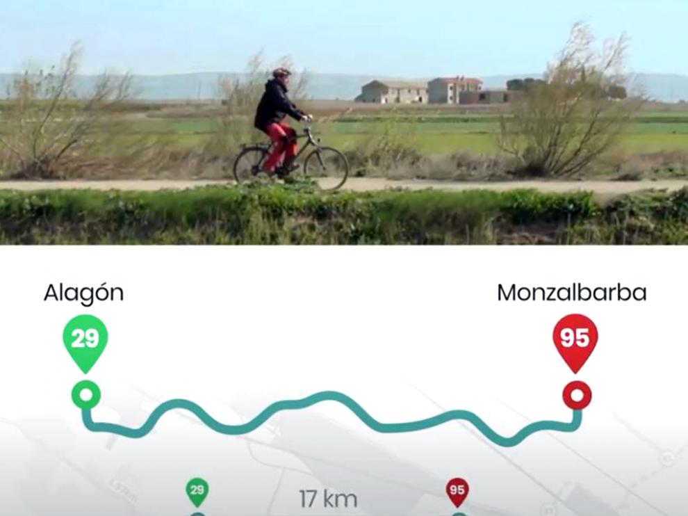 Imagen de uno de los recorridos de Ciclorez.