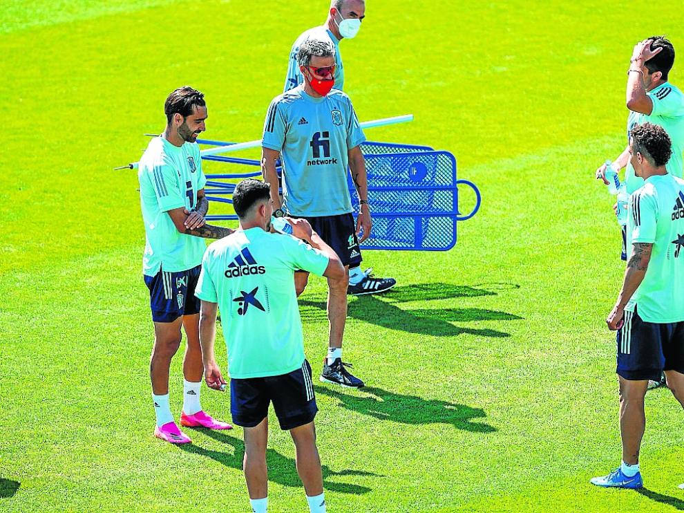 Luis Enrique da la bienvenida a Soler, Fornals, Rodrigo y Méndez.