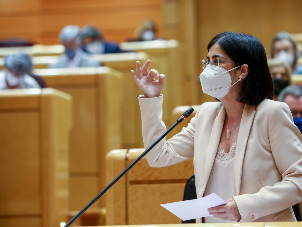 La ministra de Sanidad, Carolina Darias