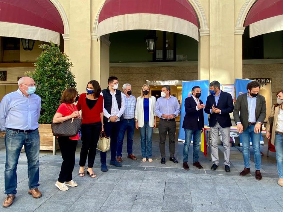 Luis maría Beamonte ha visitado Huesca este martes.
