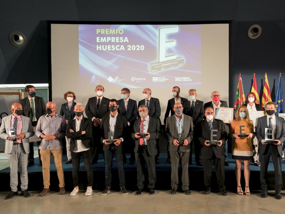 Entrega de los Premios Empresa Huesca del año pasado.