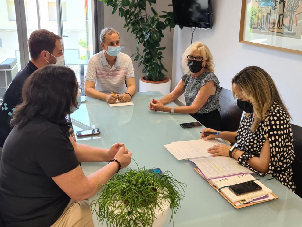 Reunión de la Subdelegación del Gobierno en Huesca y Ayuntamiento de Binéfar