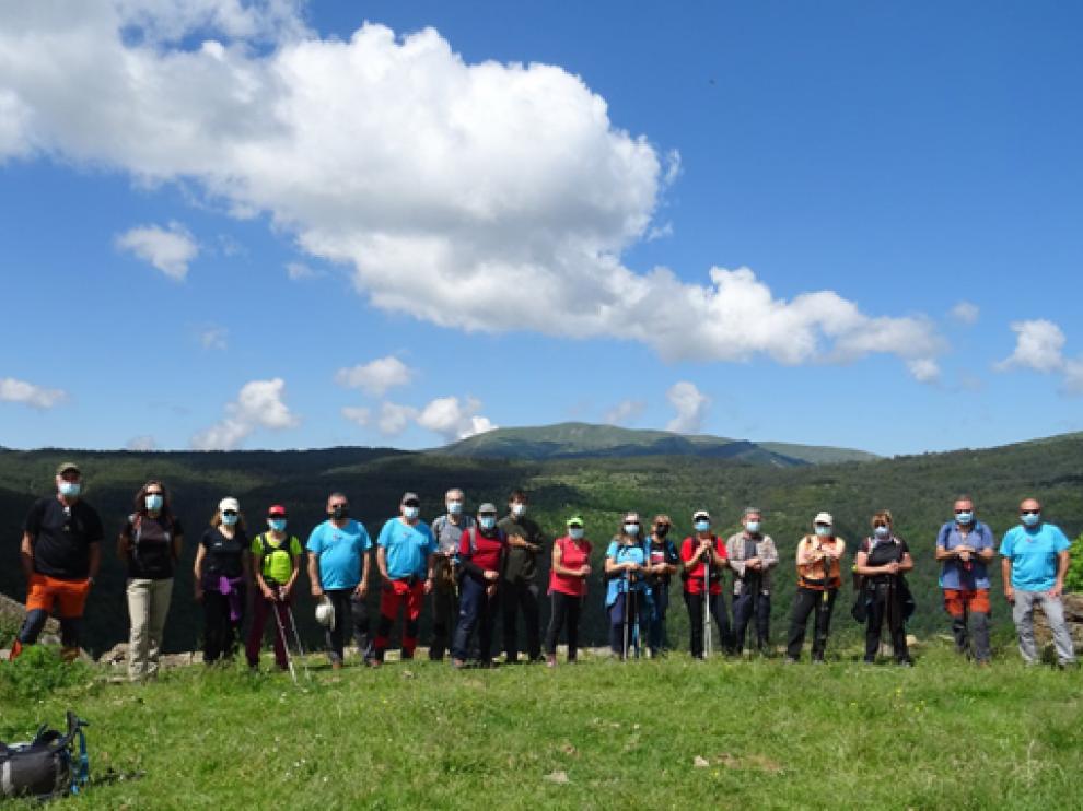 Foto de grupo del CER en la excursión del domingo.