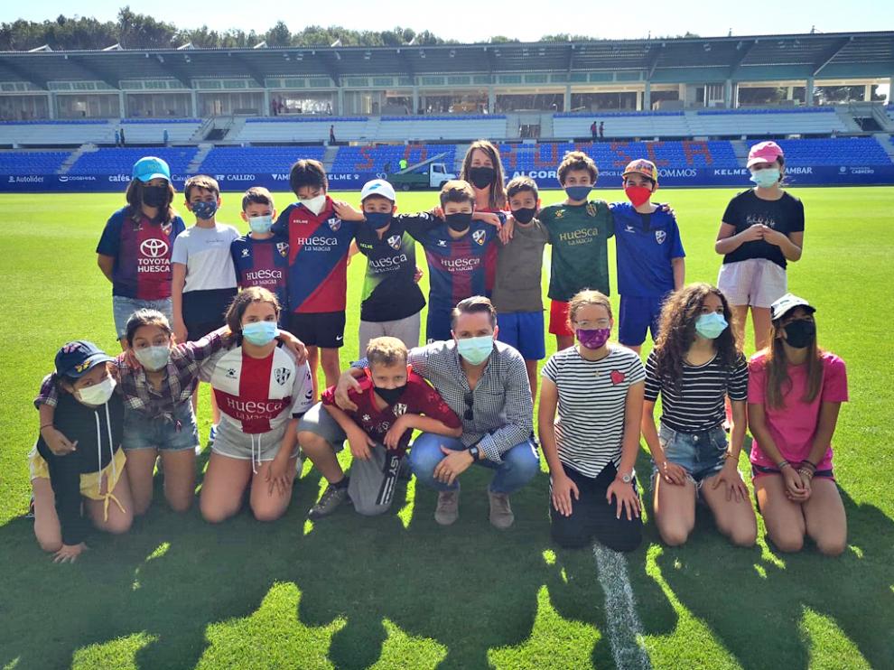 Los estudiantes se sintieron verdaderos futbolistas profesionales