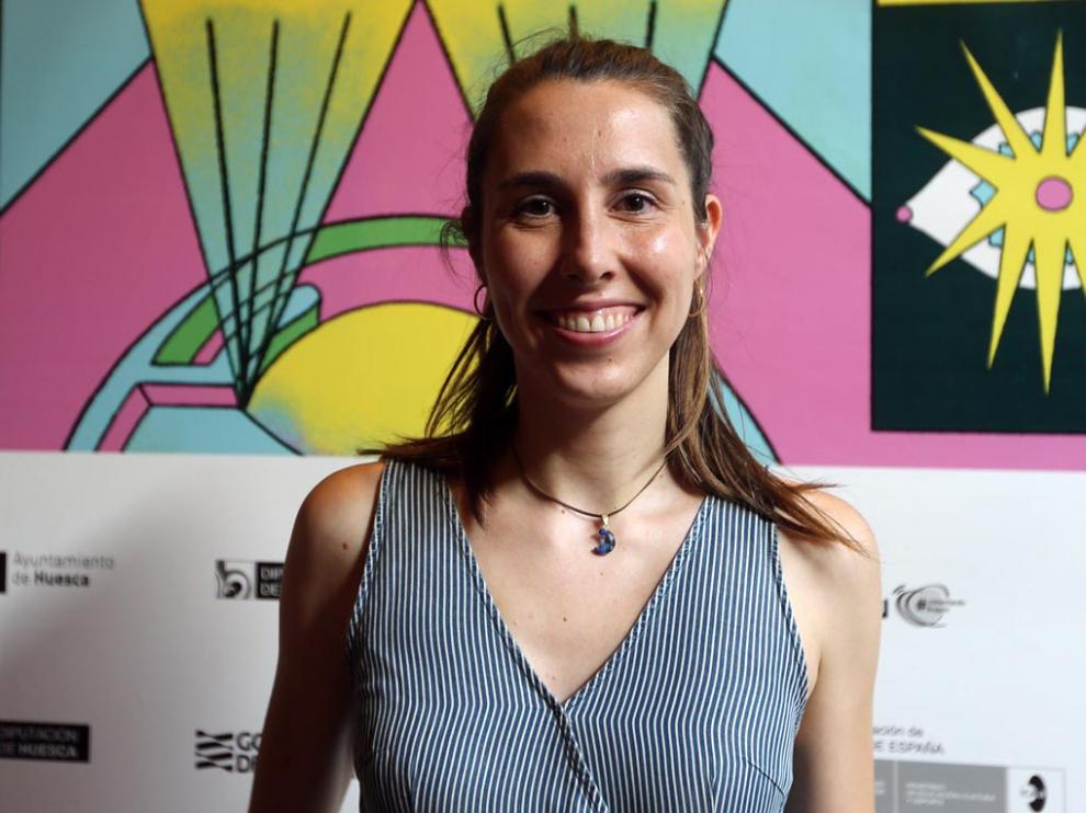 Gala Gracia acudió ayer a la proyección del corto.