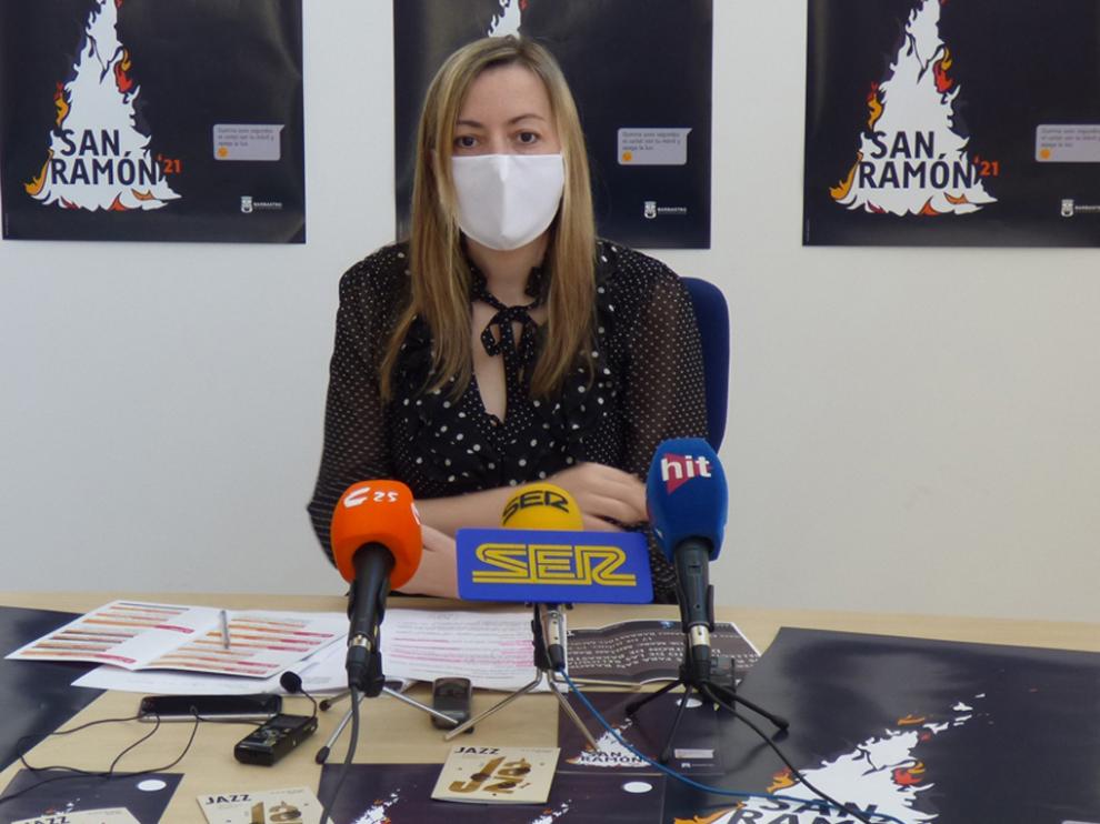 Pilar Abad, presidenta del Patronato Municipal de Fiestas Barbastro
