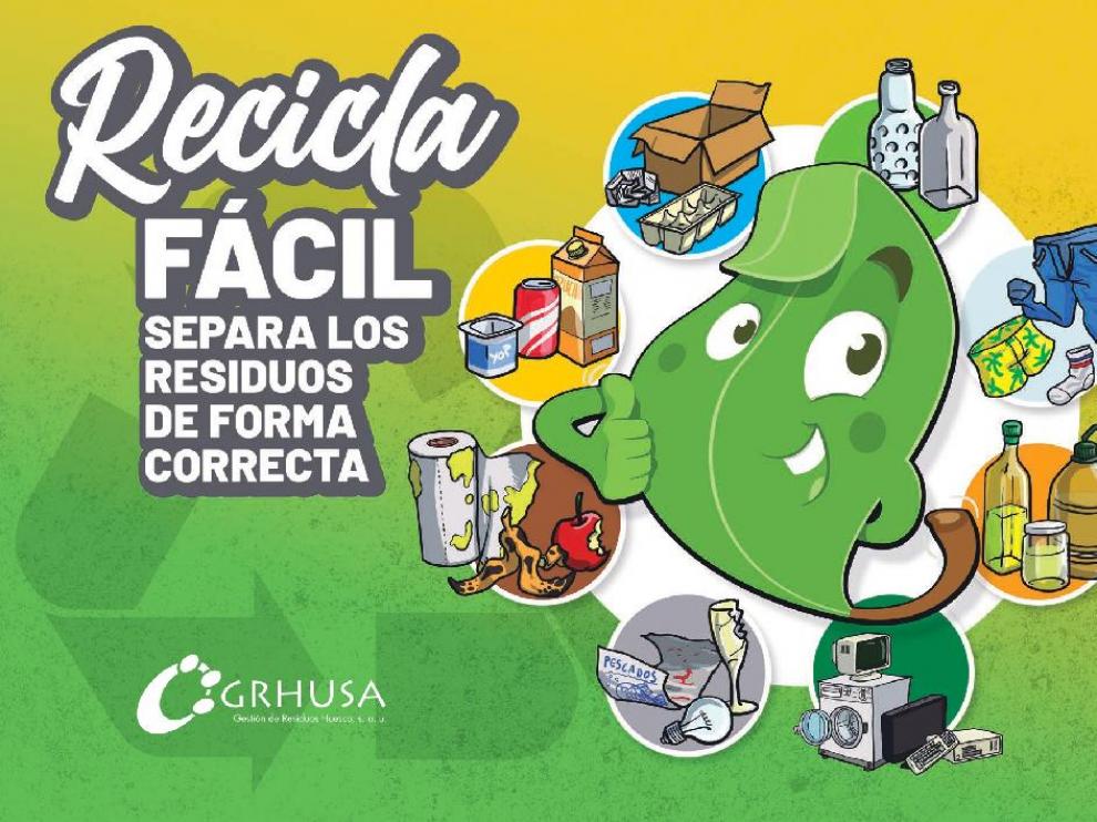 Grhusa edita una nueva guía para fomentar el reciclaje en Huesca