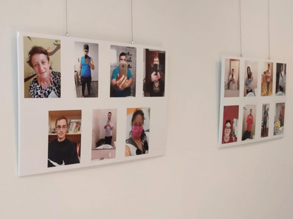 La sala de exposiciones del Ayuntamiento de Binéfar acoge la muestra fotográfica.