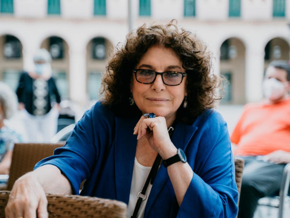 Charo López, ayer, en el vermú del Festival de Cine.