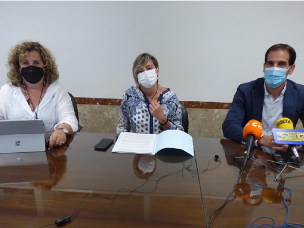 María Morera, Eva Fortea y Daniel Gracia