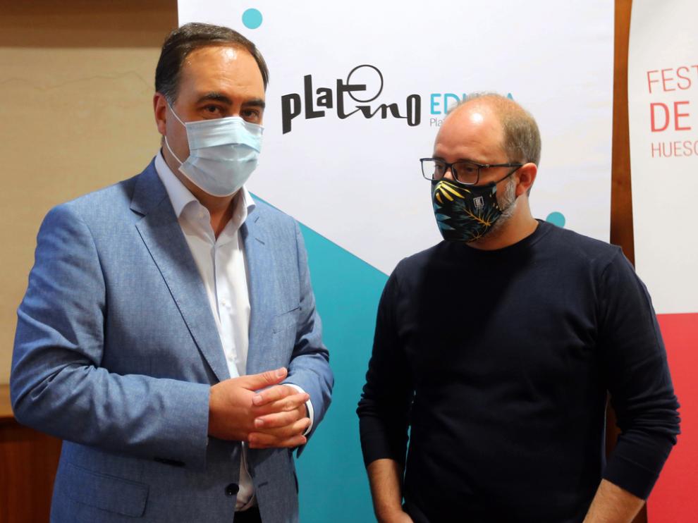 Octavio Dapena y Rubén Moreno, ayer en la DPH.