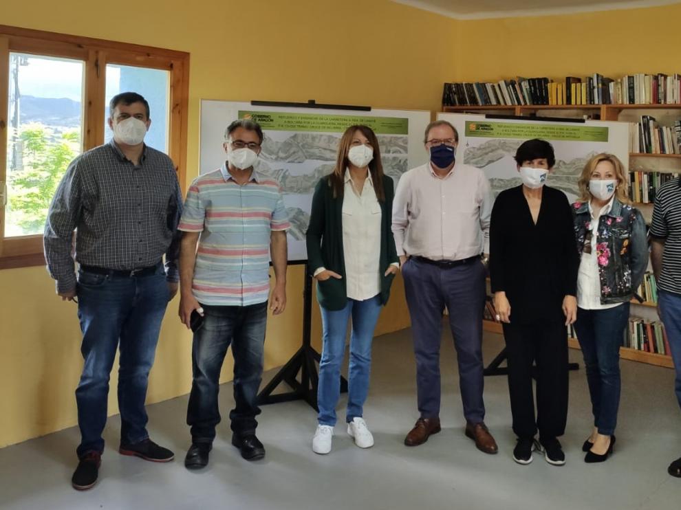 Fuster durante su visita de este lunes.
