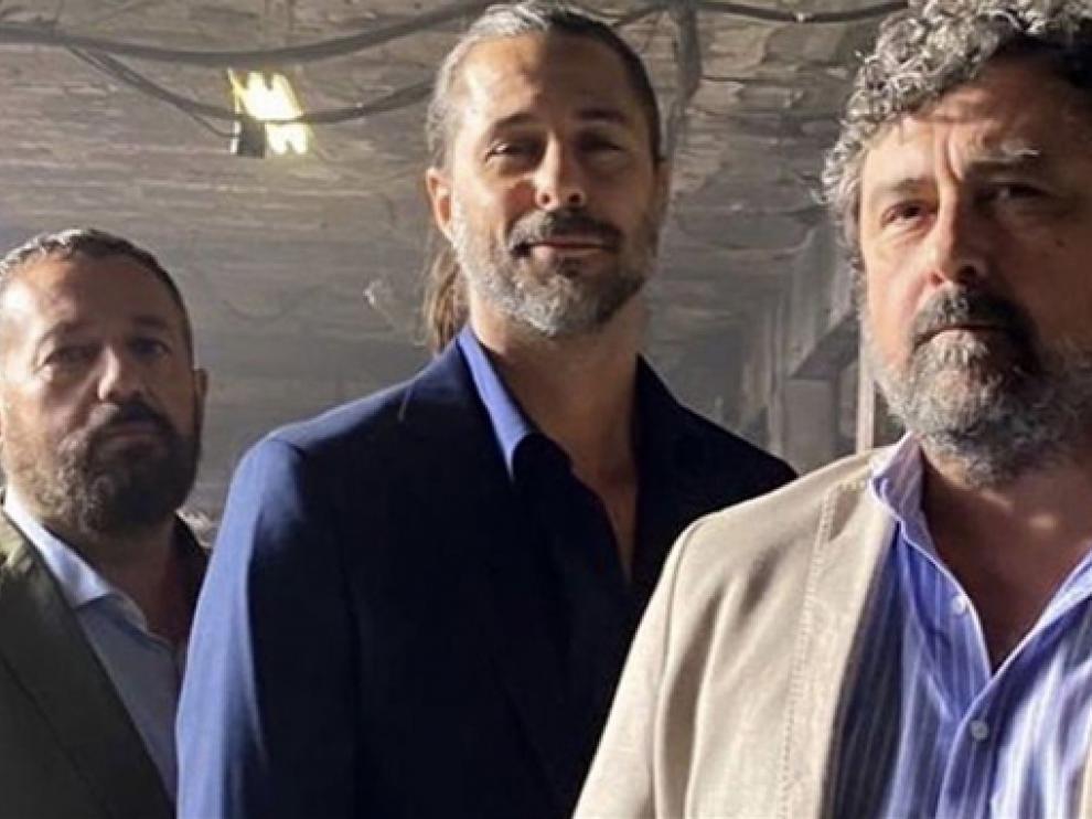 De izquierda a derecha, Pepón Nieto, Hugo Silva y Pepe Tous.