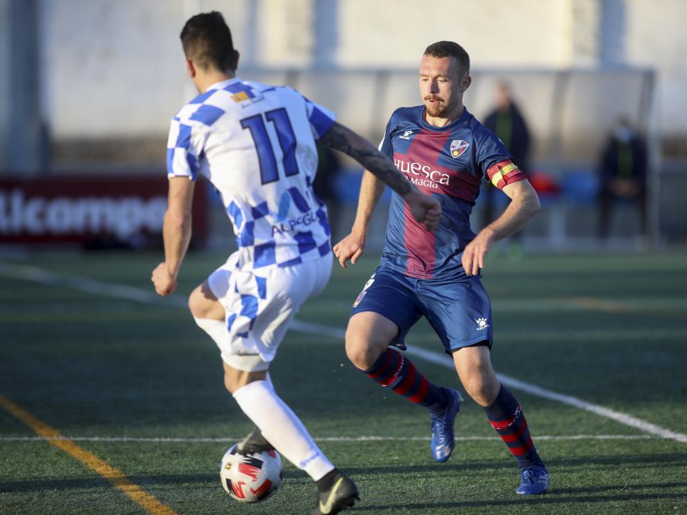 Fernando Arnedillo en el encuentro contra el Tamarite en esta última temporada.