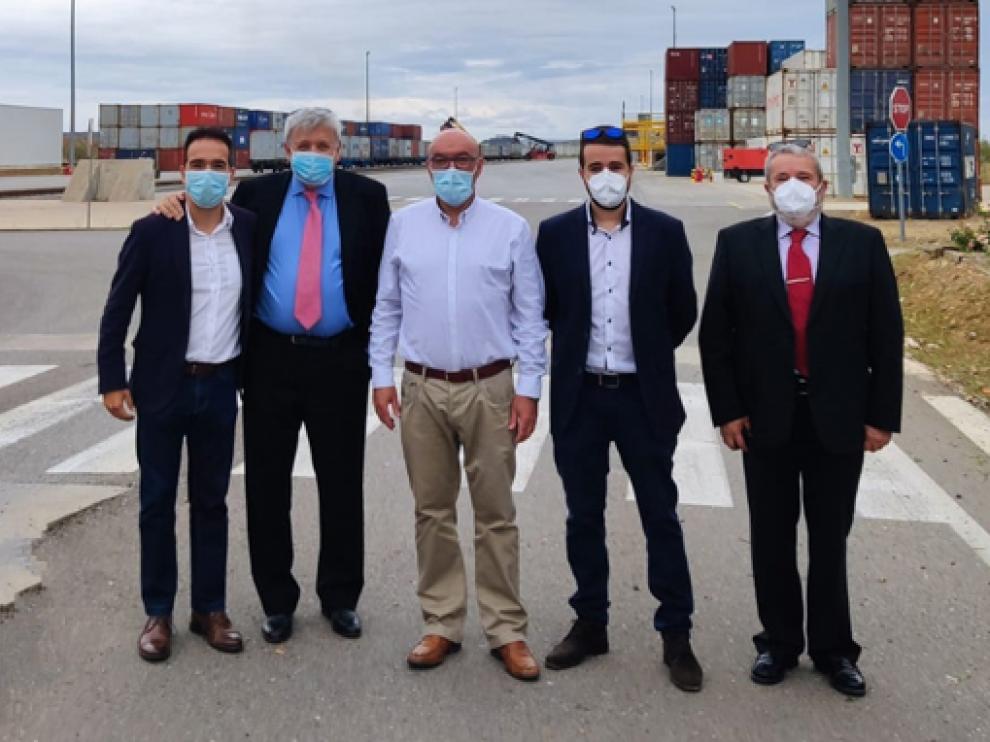 Imagen de la visita de los inversores a Monzón