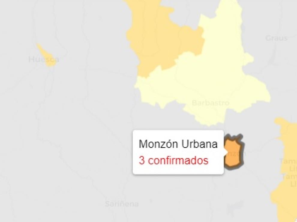 Doce casos más de covid en la provincia de Huesca.