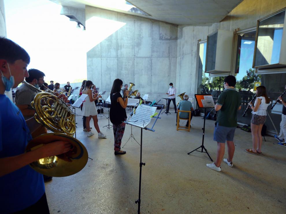 La banda de música de Huesca no está de acuerdo con la decisión del ayuntamiento