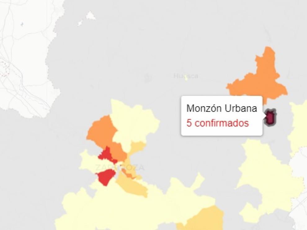 La zona de salud de Monzón Urbana ha registrado el peor dato de Aragón.