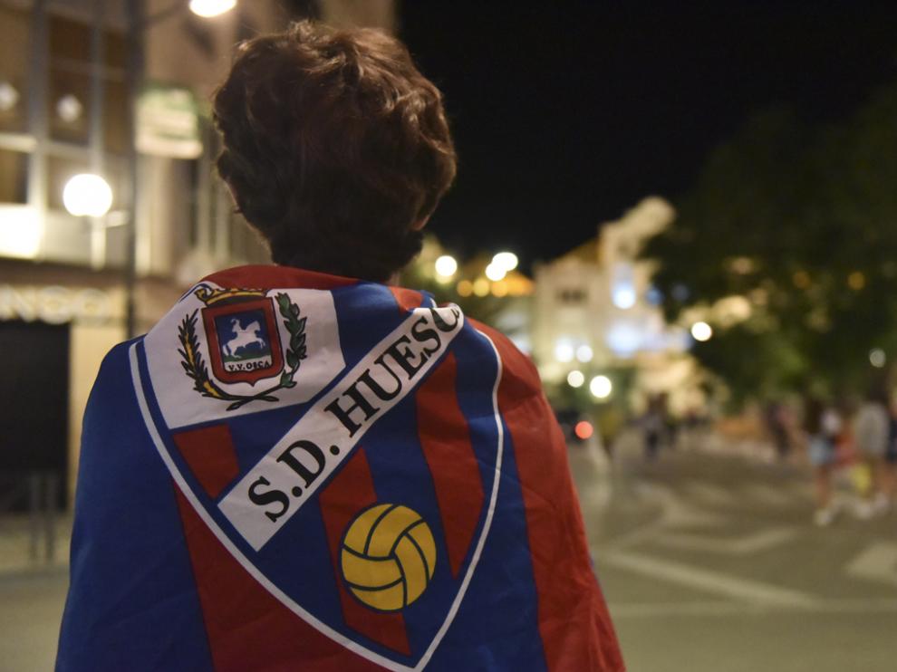 Celebración del ascenso a Primera División la pasada temporada.