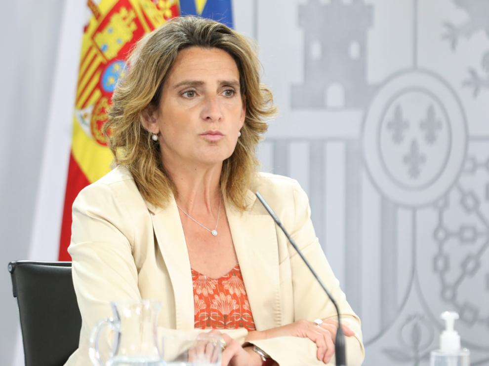 La vicepresidenta cuarta del Gobierno y ministra de Transición Ecológica y Reto Demográfico, Teresa Ribera