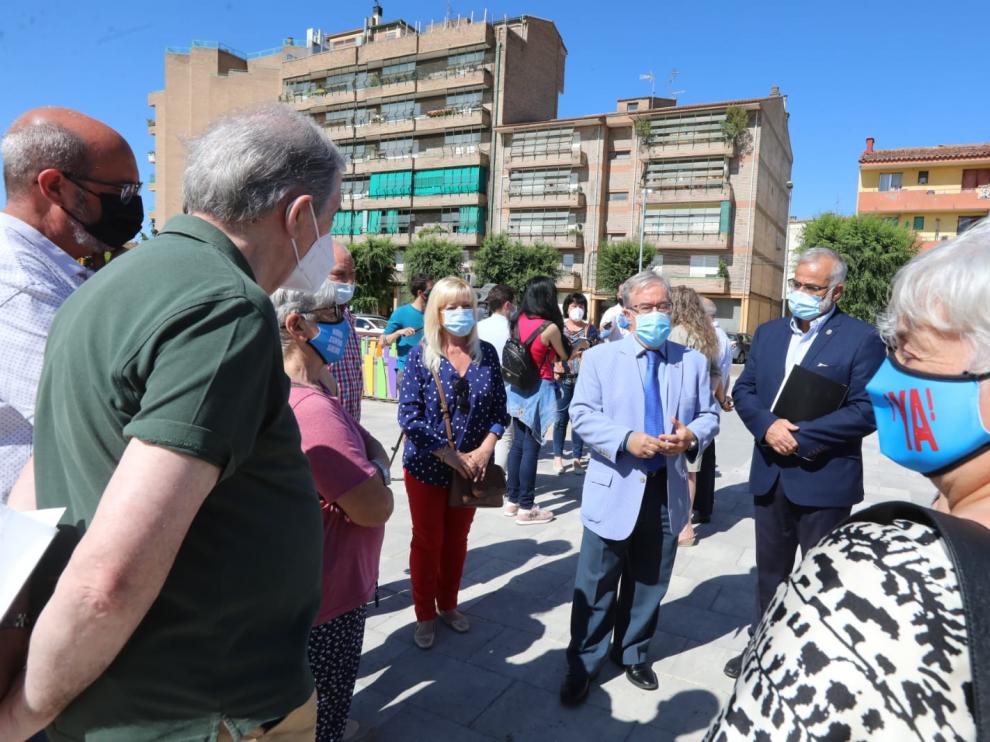 El Justicia de Aragón, Ángel Dolado, ha visitado este lunes la capital oscense.