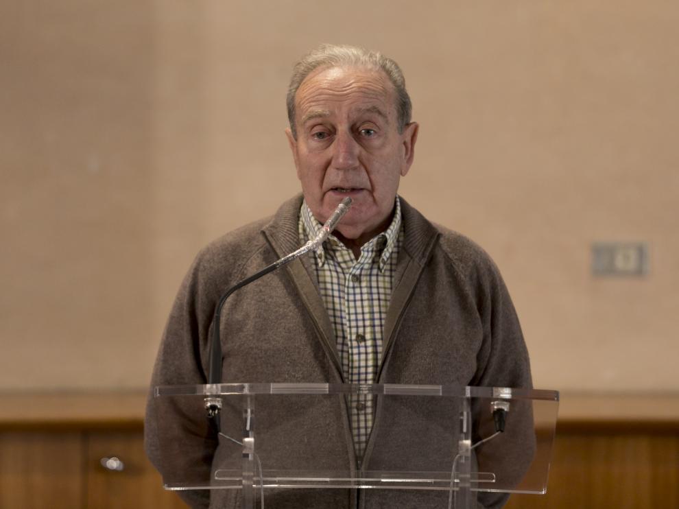 Federico Fillat, durante la Mesa Pirenaica de Gestión del Territorio