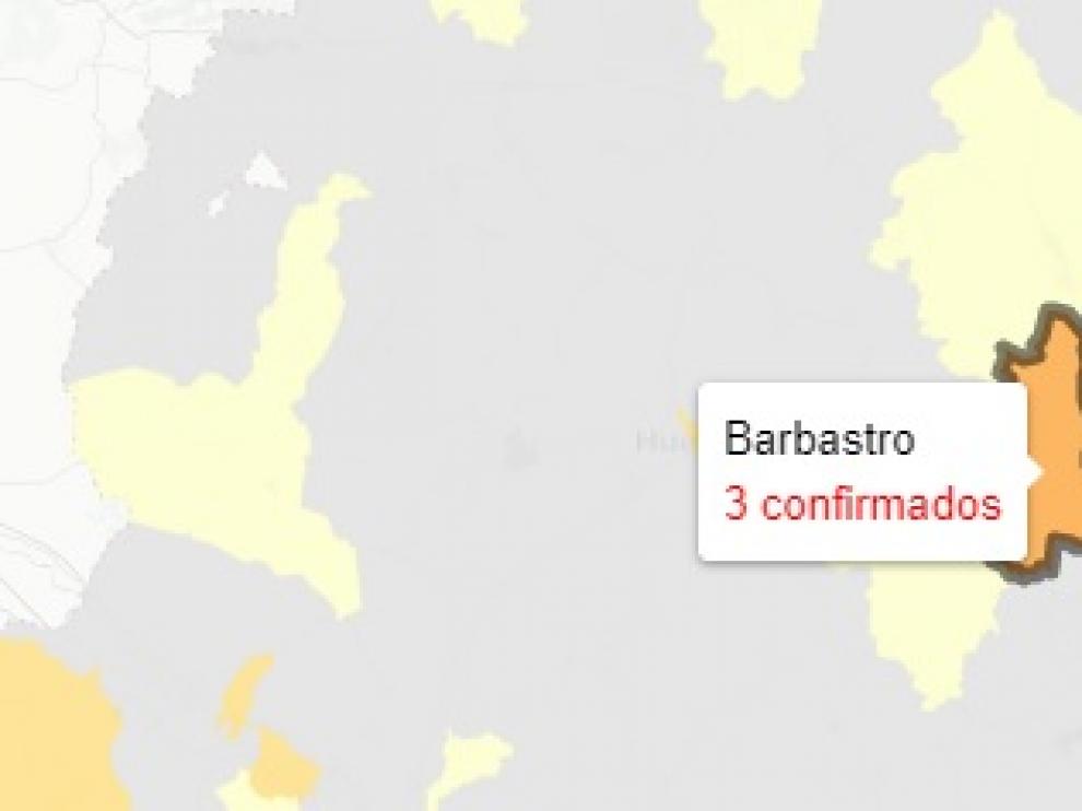 La zona de salud de Barbastro ha informado de 3 nuevos contagios.