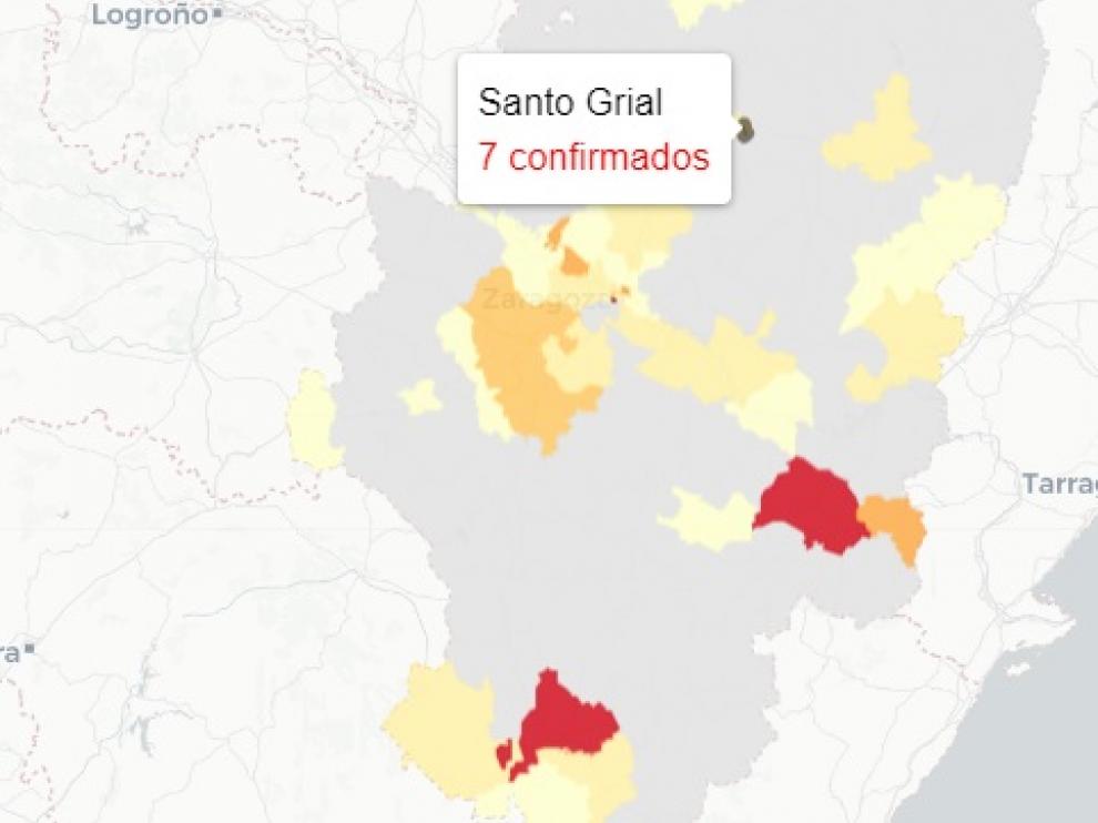 Los casos comunicados este miércoles se concentran en la ciudad de Huesca en su mayoría