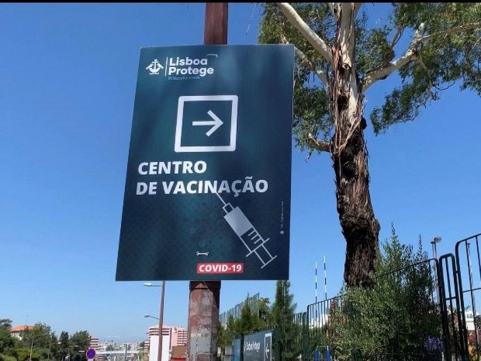 Vacunación en Lisboa.