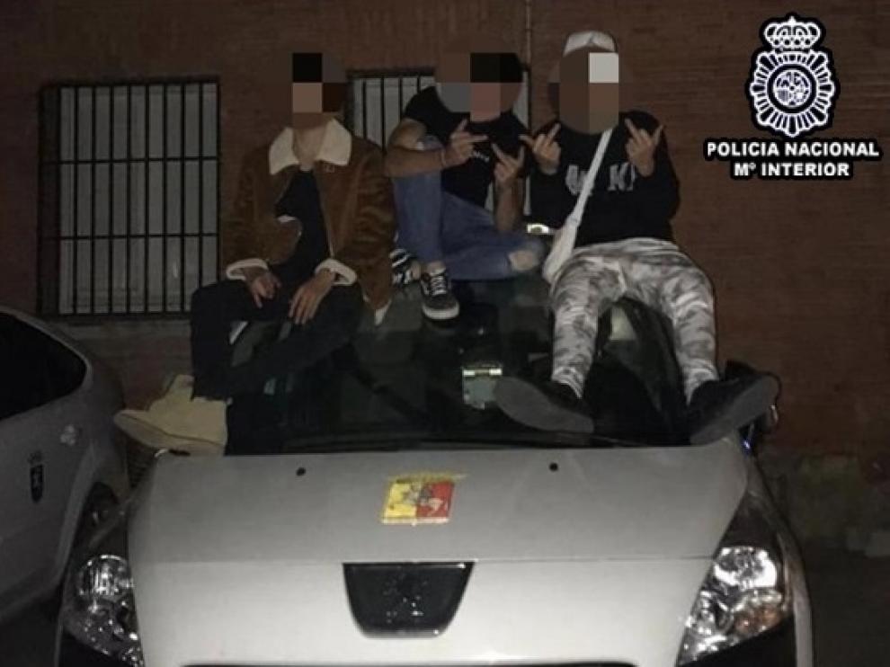 Imagen de los detenidos.