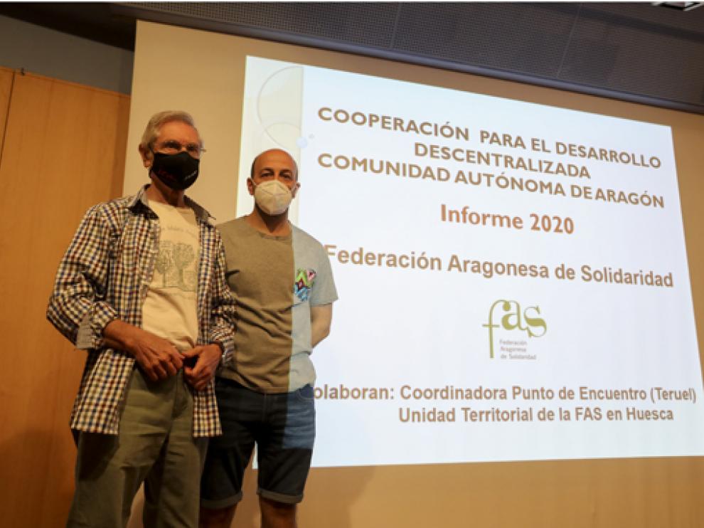 La Federación Aragonesa de Solidaridad presentó el informe a la ciudadanía oscense.
