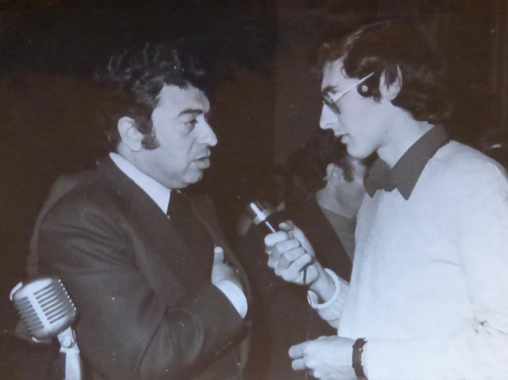 Tico Medina junto a nuestro compañero Ángel Huguet